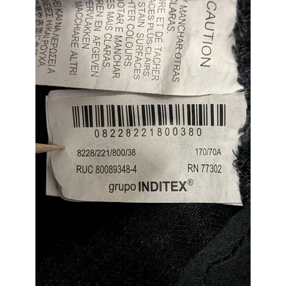 Zara Women's Black Straight Leg Jeans Size 8 - Picture 8 of 12